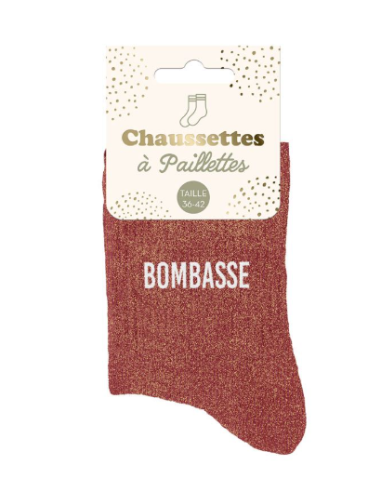 chaussette paillettes BOMBASSE