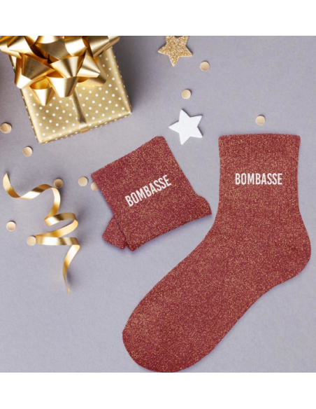 chaussette paillettes BOMBASSE