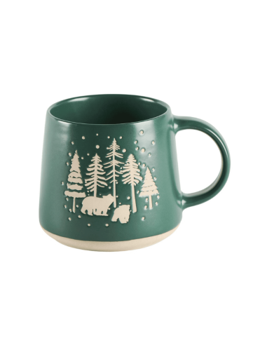 Mug Vert sapin, foret et ours