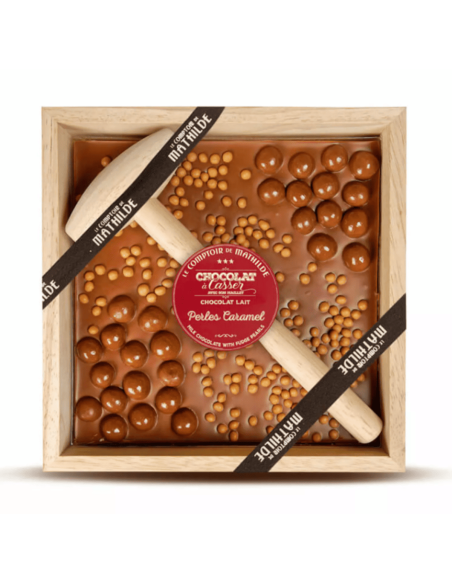 Chocolat à casser Lait perles caramel 350g