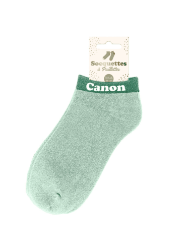 Socquette femme à paillettes CANON