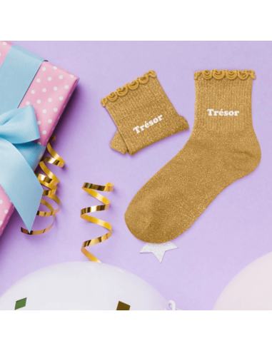 Chaussettes à paillettes enfant TRESOR