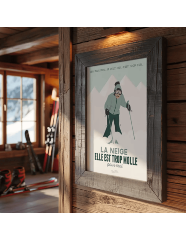 Affiche LA NEIGE ELLE EST TROP MOLLE