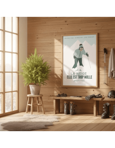 Affiche LA NEIGE ELLE EST TROP MOLLE