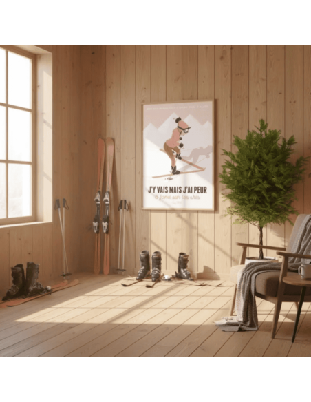 Affiche " J'Y VAIS MAIS J'AI PEUR "