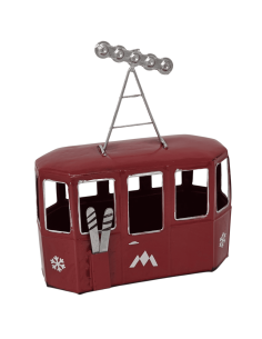 Télécabine rouge à poser petit modèle 2