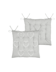 Galette de chaise COEUR 40 x 40 cm