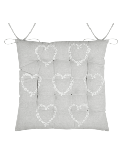 Galette de chaise COEUR 40 x 40 cm 2