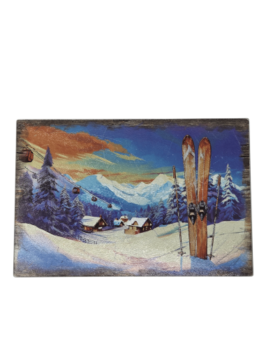Planche à découper SKIS EN BOIS
