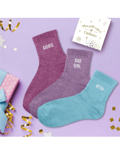 Coffret trio chaussettes paillettes AIGRIE 2