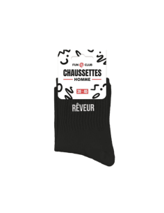 Chaussettes noires REVEUR homme