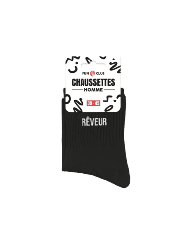 Chaussettes noires REVEUR homme