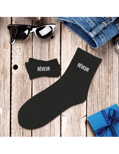 Chaussettes noires REVEUR homme