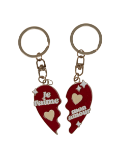 Porte clés duo TU ES MA MOITIE
