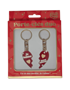 Porte clés duo TU ES MA MOITIE 2