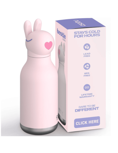 Gourde Bestie LAPIN ROSE - 460 ml