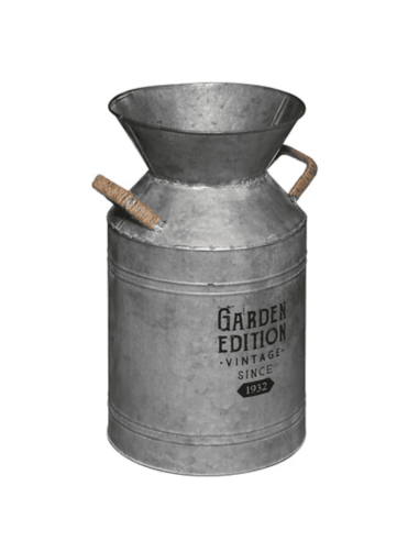 Pot à lait VINTAGE en métal et zinc 37 cm