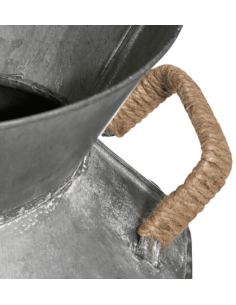 Pot à lait VINTAGE en métal et zinc 37 cm 2