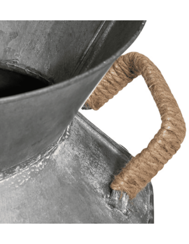 Pot à lait VINTAGE en métal et zinc 37 cm