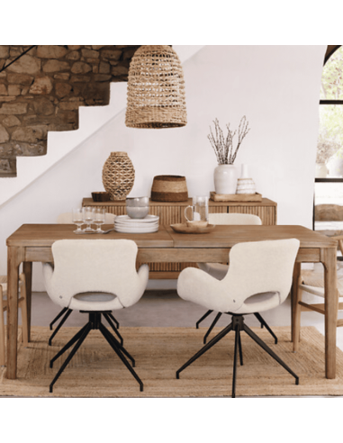 Lampe sans pied SAND en Jacynthe naturel