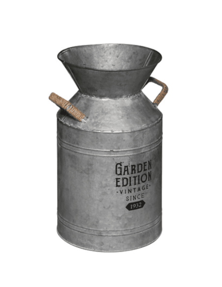 Pot à lait VINTAGE en métal et zinc 48 cm