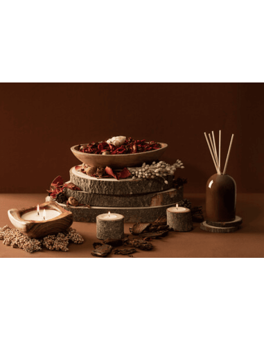 Bougie parfumée Paola 150 g pot bois