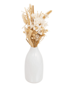 Composition fleurs naurelles FLO avec vase en céramique