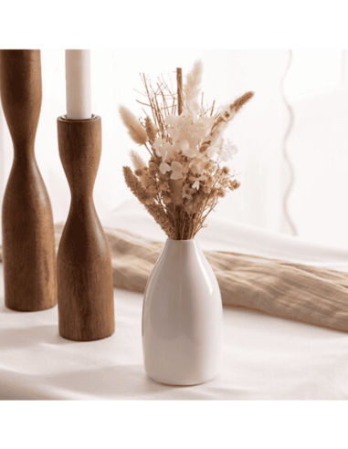 Composition fleurs naurelles FLO avec vase en...