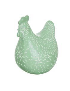 POULE décorative LINDA verte