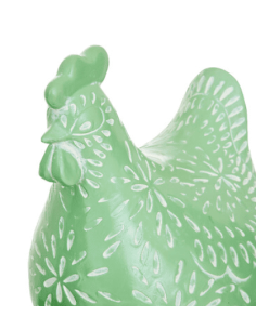 POULE décorative LINDA verte 2