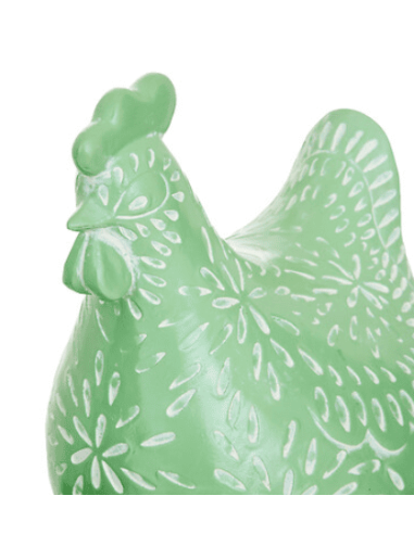 POULE décorative LINDA verte