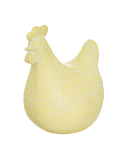 POULE décorative LINDA jaune