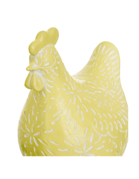 POULE décorative LINDA jaune