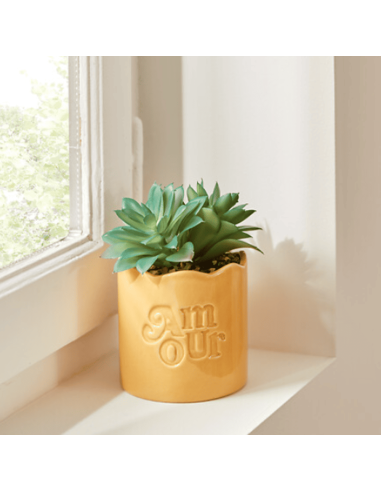 Plante vivace artificielle avec son pot AMOUR...