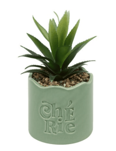 Plante vivace artificielle avec son pot CHERIE en céramique