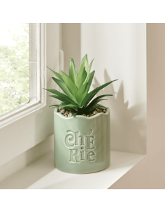 Plante vivace artificielle avec son pot CHERIE en céramique 2