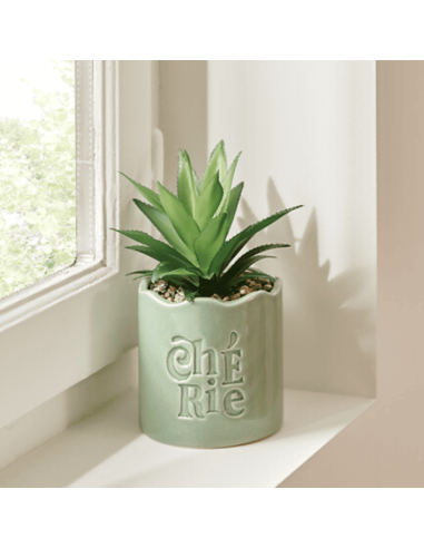 Plante vivace artificielle avec son pot CHERIE...