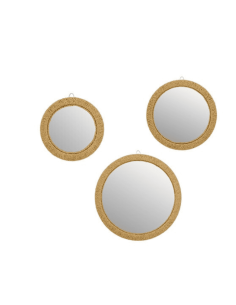 Miroir TILIA x3 Bois et Corde
