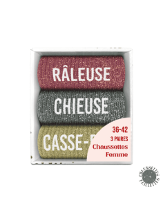 Coffret trio chaussettes paillettes RALEUSE