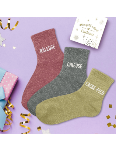 Coffret trio chaussettes paillettes RALEUSE