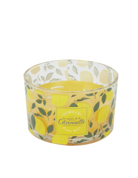 Bougie parfumée citronnelle 3 mèches