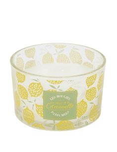 Bougie parfum citronnelle 3 mèches D13 cm