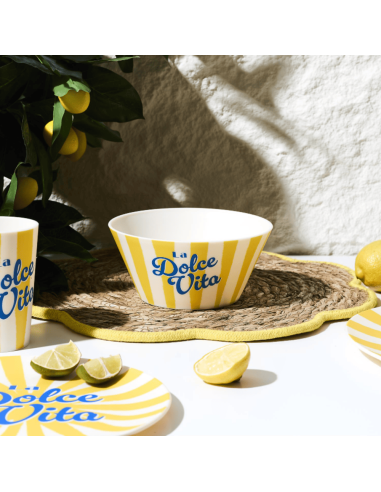 Bol plastique DOLCE VITA Jaune