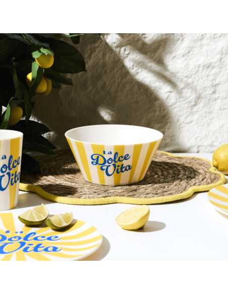 Bol plastique DOLCE VITA Jaune