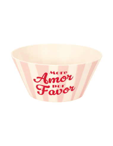 Bol plastique DOLCE VITA rose