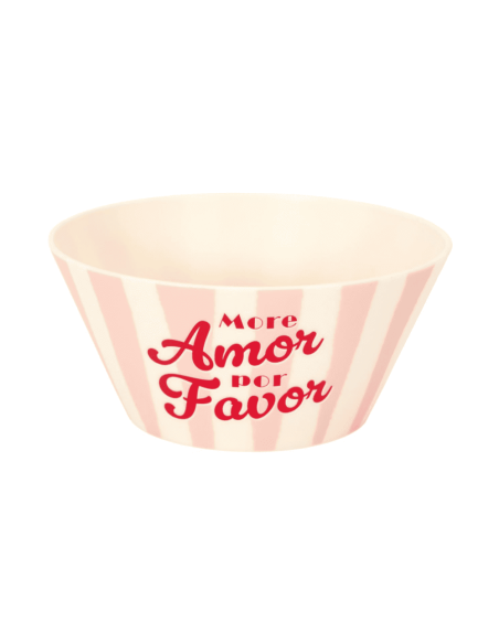 Bol plastique DOLCE VITA rose