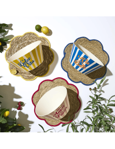 Saladier plastique DOLCE VITA rose