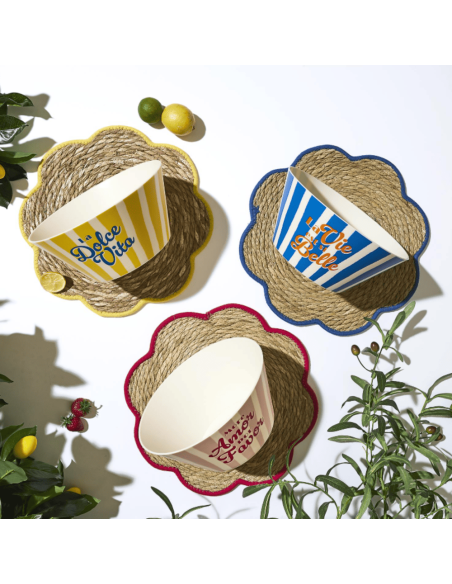 Saladier plastique DOLCE VITA rose