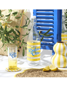 BOUTEILLE VERRE DOLCE VITA jaune 1L 2