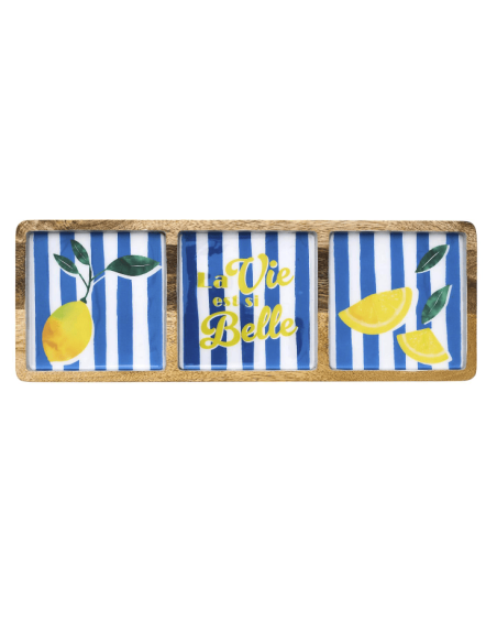 Planche compartiments manguier DOLCE VITA bleu